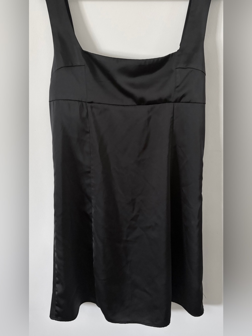 Women’s Large Altar'd State Black Satin Mini Dress